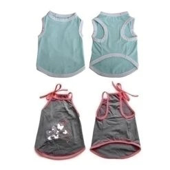 Iconic Pet 2 Pack Pretty Pet Apparel Without Sleeves