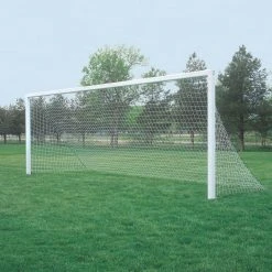 BISON INC 9'(W) X 4.5'(H) X 0'(T) X 4.5'(B) X 4mm Soccer Net White