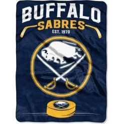 Caseys Distributing, Inc Buffalo Sabres Blanket 60x80 Raschel Inspired Design
