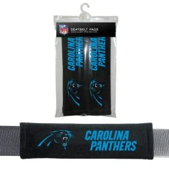 Caseys Distributing, Inc Carolina Panthers Seat Belt Pads Velour