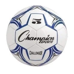 Champion Sports Challenger Soccer Ball Size 4 Blue/White