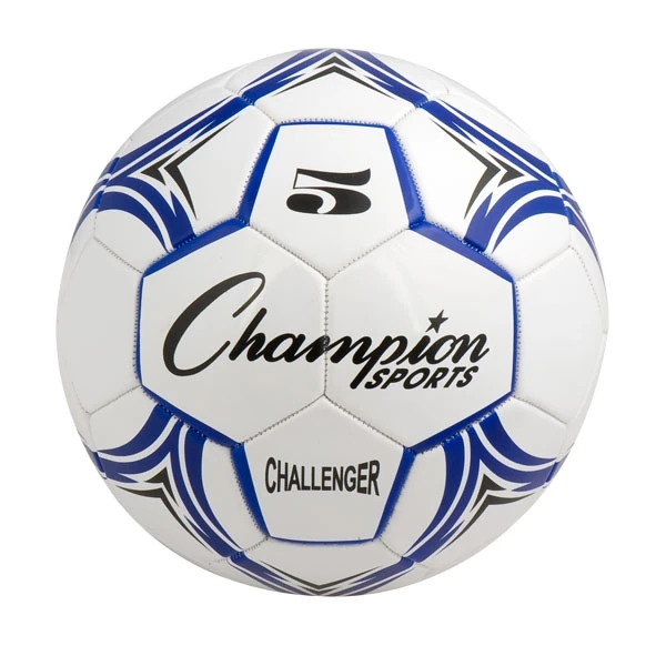 Champion Sports Challenger Soccer Ball Size 5 Blue/White 1 Champion Sports Challenger Soccer Ball Size 5 Blue/White