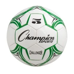 Champion Sports Challenger Soccer Ball Size 5 Green/White