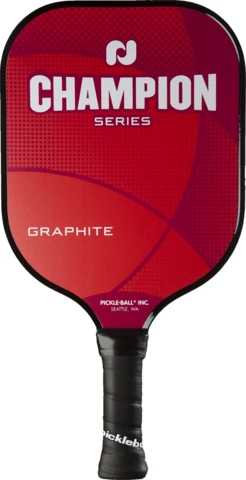 Olympia Champion Graphite Pickle-Ball Paddle (Fire Red)