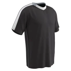 Sportsman's Supply Inc Champro Adult Mark Soccer Jersey Black White Silver Small