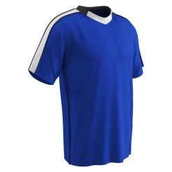 Sportsman's Supply Inc Champro Adult Mark Soccer Jersey Royal White Black Medium