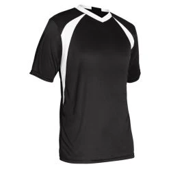 Sportsman's Supply Inc Champro Adult Sweeper Soccer Jersey Black White Small