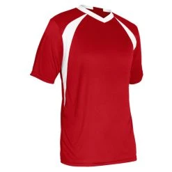 Sportsman's Supply Inc Champro Adult Sweeper Soccer Jersey Scarlet White Small