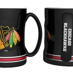 Caseys Distributing, Inc Chicago Blackhawks Coffee Mug - 14oz Sculpted Relief