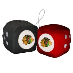 Caseys Distributing, Inc Chicago Blackhawks Fuzzy Dice