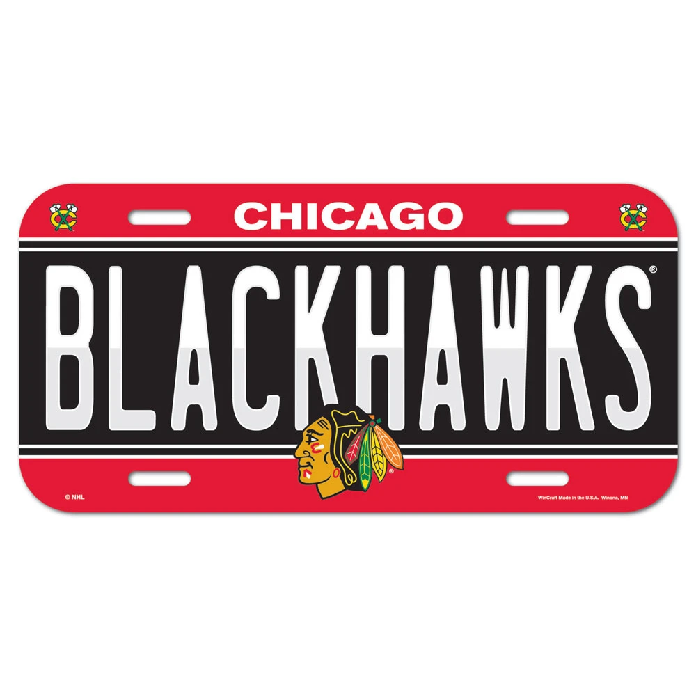 Caseys Distributing, Inc Chicago Blackhawks License Plate