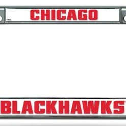 Caseys Distributing, Inc Chicago Blackhawks License Plate Frame Chrome