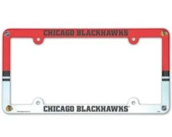 Caseys Distributing, Inc Chicago Blackhawks License Plate Frame-Full Color