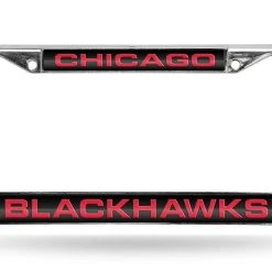 Caseys Distributing, Inc Chicago Blackhawks License Plate Frame Laser Cut