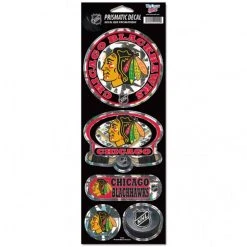 Caseys Distributing, Inc Chicago Blackhawks Stickers Prismatic