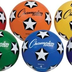 Olympia Colored Soccer Balls - Size 4 (Set Of 6)