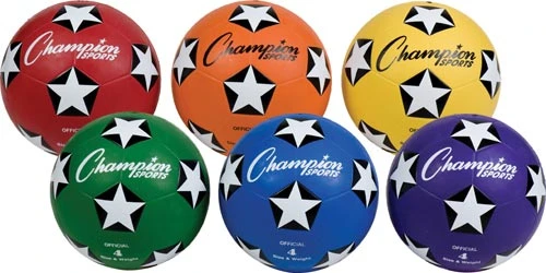 Olympia Colored Soccer Balls - Size 4 (Set Of 6)