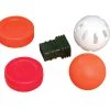 Cosom Hockey Pucks, Set Of 6, Orange