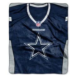 Caseys Distributing, Inc Dallas Cowboys Blanket 50x60 Raschel Jersey Design