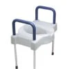 Fabrication Enterprises Deluxe Elevated Toilet Seat With Arms And Aluminum Legs