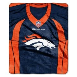 Caseys Distributing, Inc Denver Broncos Blanket 50x60 Raschel Jersey Design