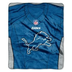 Caseys Distributing, Inc Detroit Lions Blanket 50x60 Raschel Jersey Design