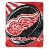 Caseys Distributing, Inc Detroit Red Wings Blanket 50x60 Sherpa Puck Design