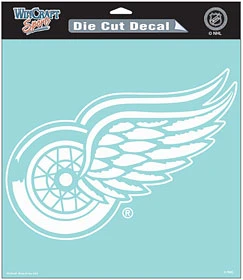 Caseys Distributing, Inc Detroit Red Wings Decal 8x8 Die Cut White