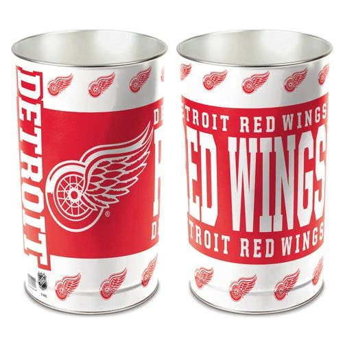 Caseys Distributing, Inc Detroit Red Wings Wastebasket 15 Inch