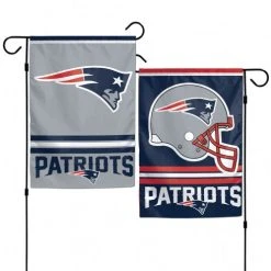 Caseys Distributing, Inc New England Patriots Flag 12x18 Garden Style 2 Sided