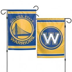 Caseys Distributing, Inc Golden State Warriors Flag 12x18 Garden Style 2 Sided