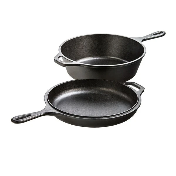 Sportsman's Supply Inc Lodge 10 3 4in Cast Iron Combo Cooker Pre-Seasoned 3.2 Qt 1 Sportsman's Supply Inc Lodge 10 3 4in Cast Iron Combo Cooker Pre-Seasoned 3.2 Qt
