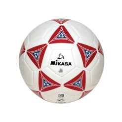 School Specialty Mikasa No 3 Deluxe Cushioned Soccer Ball, Red/White/Blue