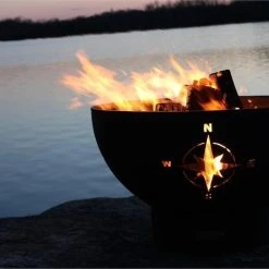 Fire Pit Art Navigator-The Compass Rose Is Designed To Take Us Back To A Simpler, Quieter Time When Tall Ships Harnessed The Wind.