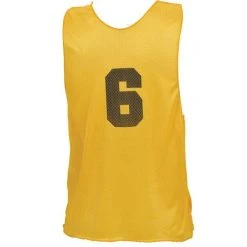Champion Sports Numbered Practice Vest Youth Gold