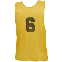 Champion Sports Numbered Practice Vest Youth Gold