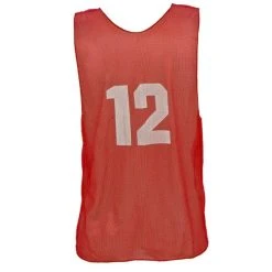 Champion Sports Numbered Practice Vest Youth Red
