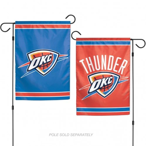 Caseys Distributing, Inc Oklahoma City Thunder Flag 12x18 Garden Style 2 Sided