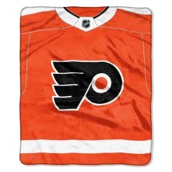 Caseys Distributing, Inc Philadelphia Flyers Blanket 50x60 Raschel New Jersey Design