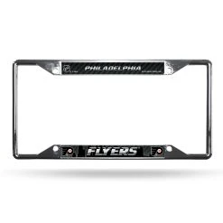 Caseys Distributing, Inc Philadelphia Flyers License Plate Frame Chrome EZ View