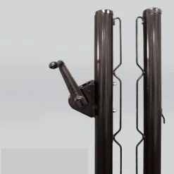 Putterman Athletics Pickleball 2 7/8" Round Post Set Black