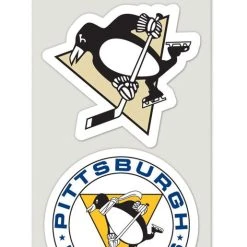 Caseys Distributing, Inc Pittsburgh Penguins Set Of 2 Die Cut Decals