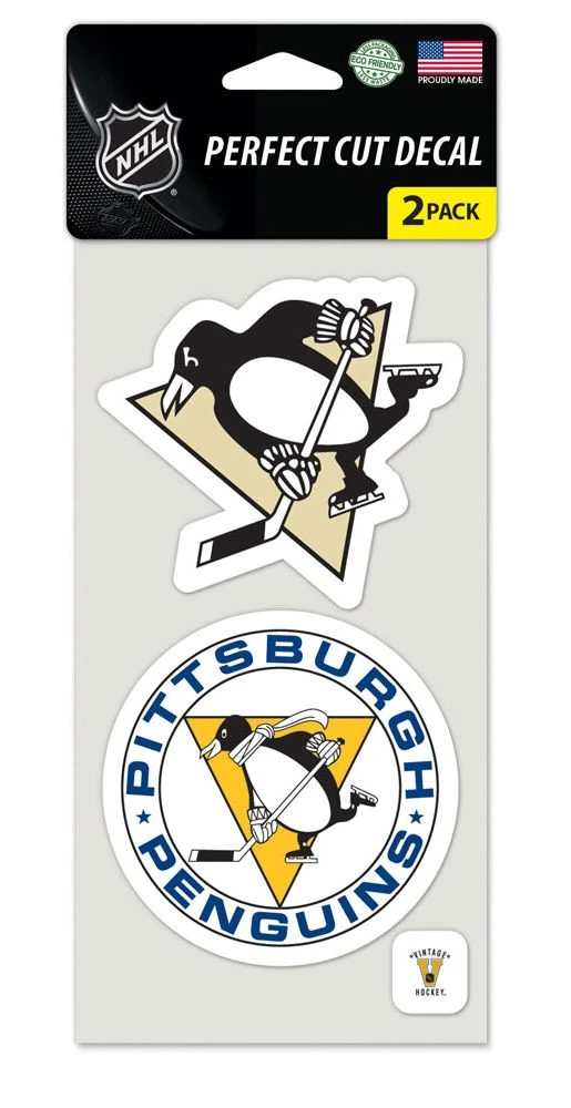 Caseys Distributing, Inc Pittsburgh Penguins Set Of 2 Die Cut Decals