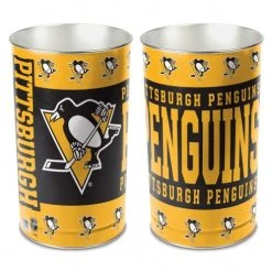 Caseys Distributing, Inc Pittsburgh Penguins Wastebasket 15 Inch