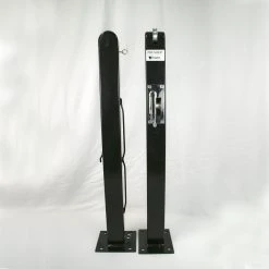 Douglas Sports Premier SQ Surface Mount Pickleball 3" SQ X 36" Tall, Black - Set