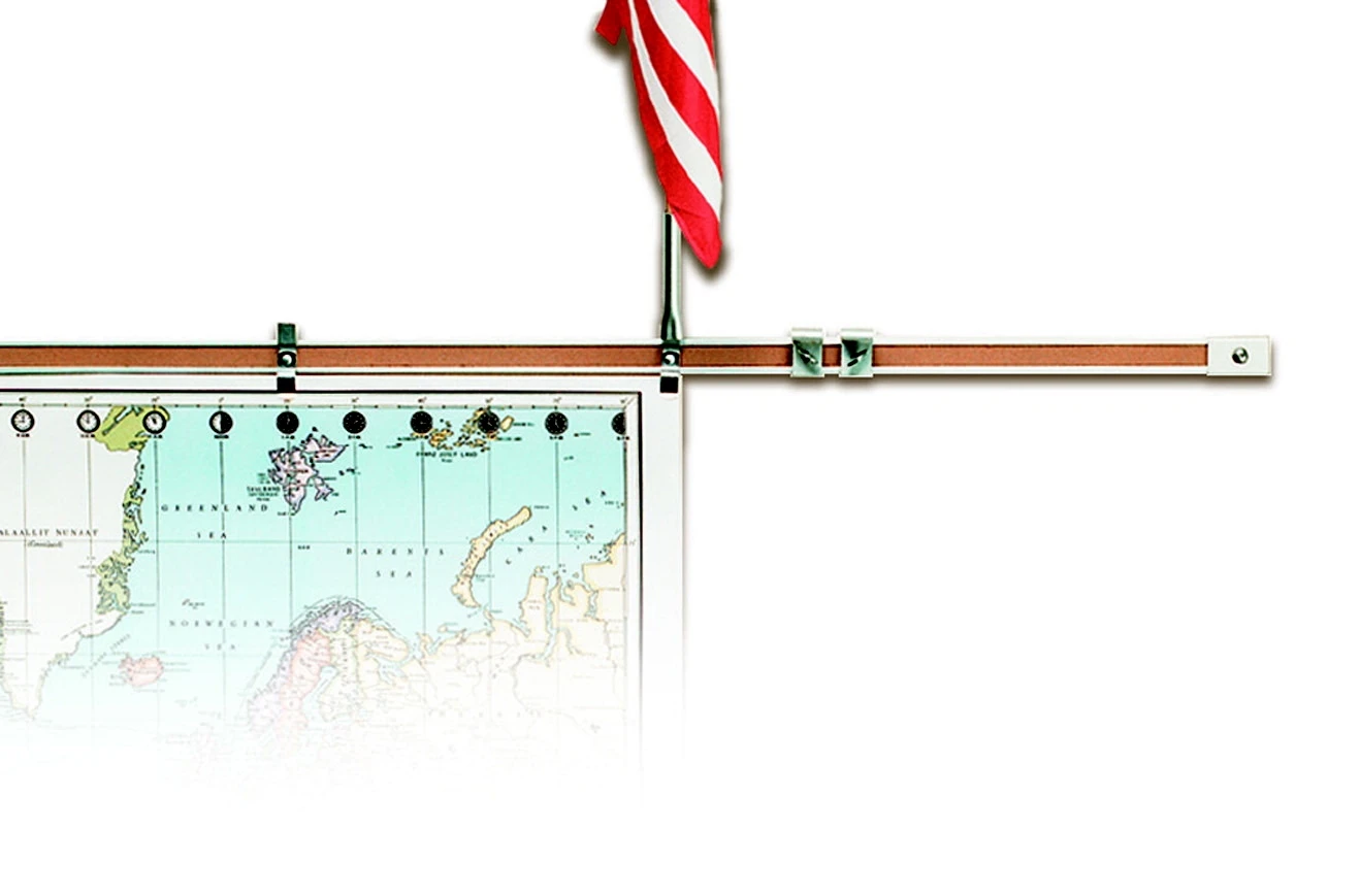 MooreCo Best-Rite Roller Bracket, For Use With Map/Display Rail, Pack Of 2