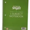 School Specialty School Smart Spiral Non-Perforated 1 Subject College Ruled Notebook, 8-1/2 X 11 Inches