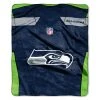 Caseys Distributing, Inc Seattle Seahawks Blanket 50x60 Raschel Jersey Design