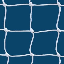 Jaypro Soccer Goal Replacement Nets (4-3/4" Sq. - 4mm Braided Mesh) (8'H X 24'W X 6 1/2'B X 7 1/2'D) (White)