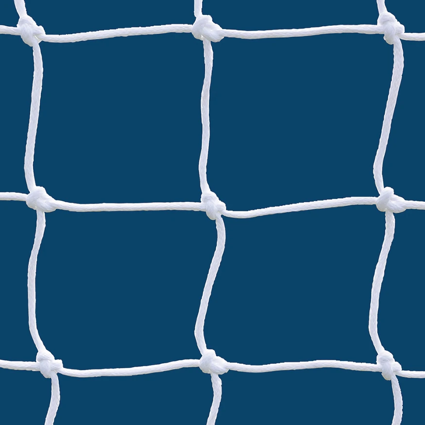 Jaypro Soccer Goal Replacement Nets (4-3/4" Sq. - 4mm Braided Mesh) (8'H X 24'W X 6 1/2'B X 7 1/2'D) (White)
